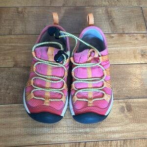 Kids Keen Pink and Orange Outdoor Shoes size 9k